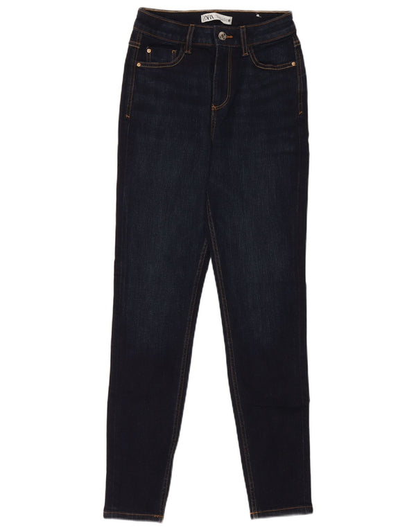 Blugi skinny pentru femei Zara EU 34 2XS L24 L28 Bumbac bleumarin