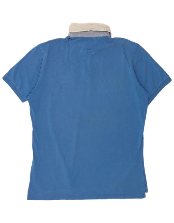 Tricou Polo Rugby Conte of Florence pentru bărbați, bumbac albastru 2XL