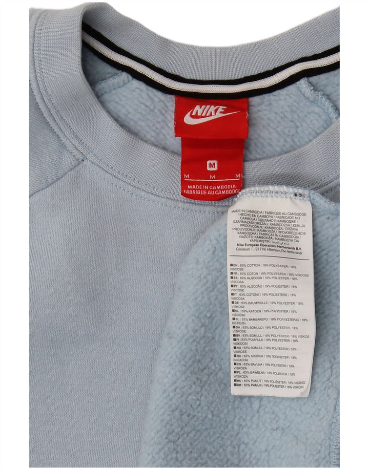 Pulover NIKE pentru femei, cu tăiere lentă, UK 14, bumbac albastru mediu