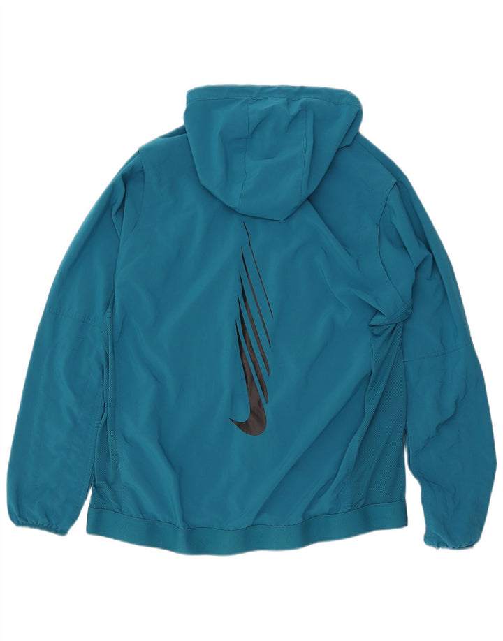 Jachetă de trening NIKE Dri Fit Graphic Standard Fit pentru bărbați, albastru mediu