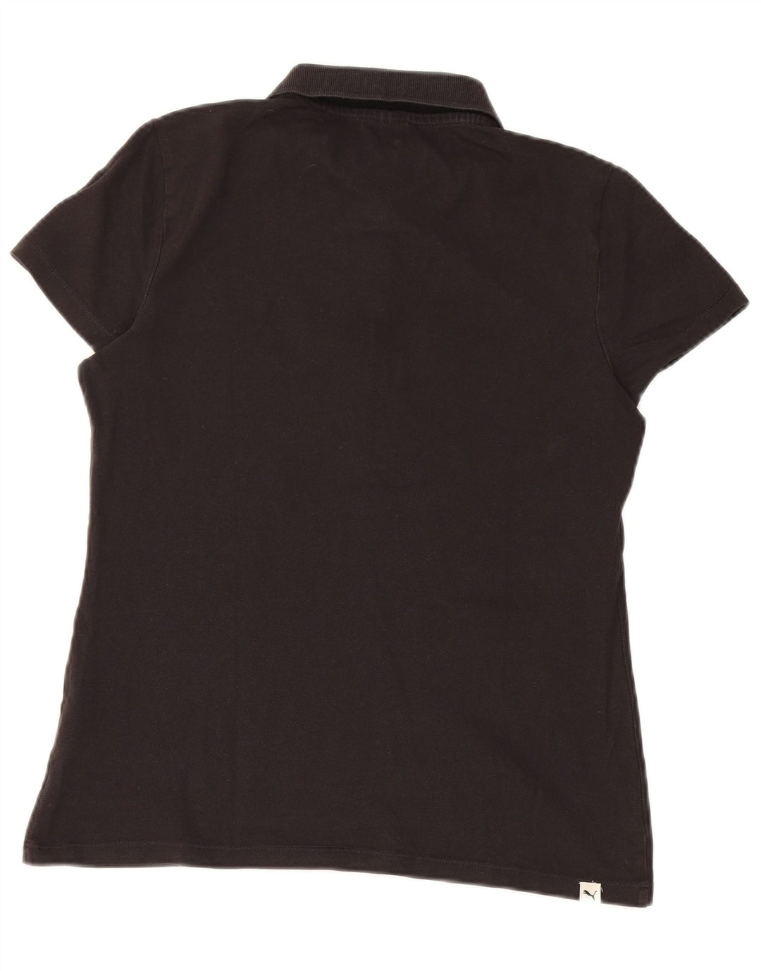 Tricou polo Puma pentru femei UK 14, mare, negru, bumbac
