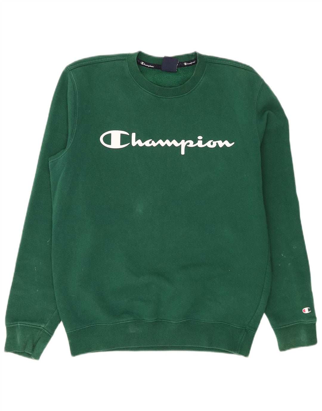Pulover grafic pentru bărbați Champion, bumbac verde mediu