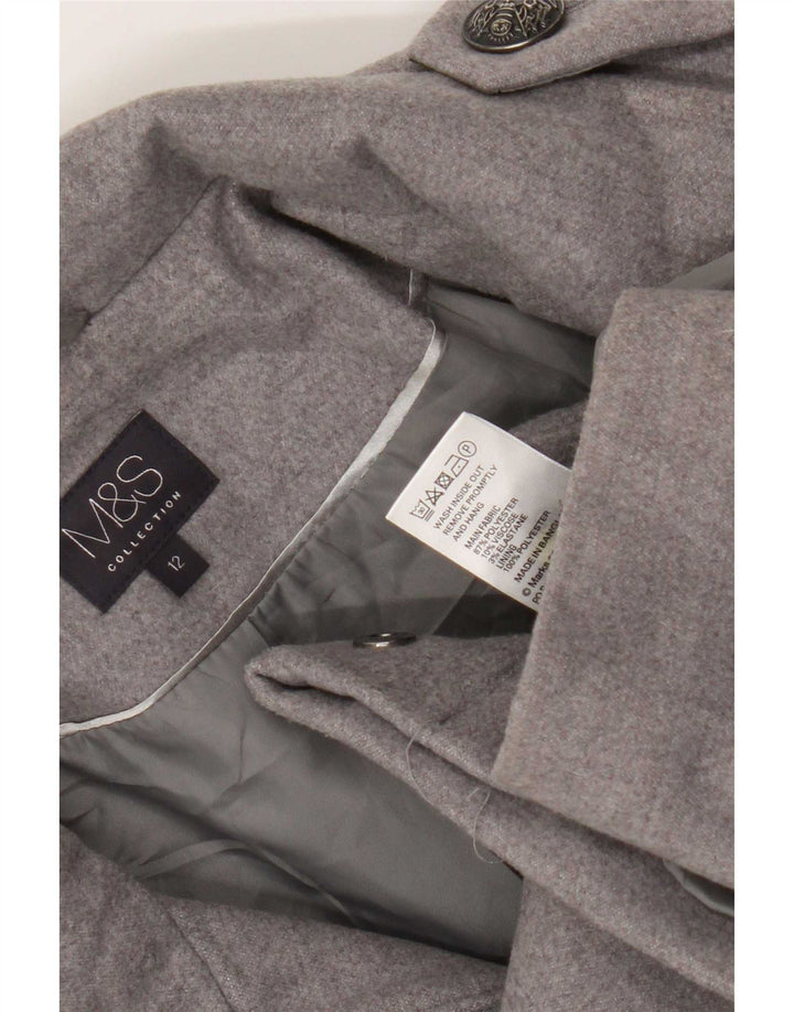 Marks & Spencer jachetă militară scurtă pentru femei UK 12, gri mediu