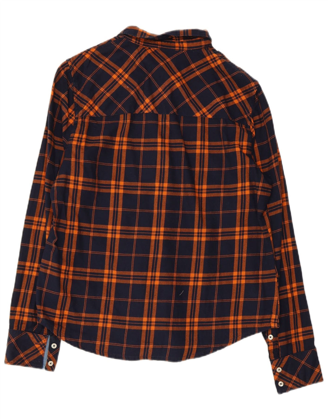 Cămașă de flanel pentru femei MUSTANG EU 38 Bumbac cu carouri bleumarin mediu