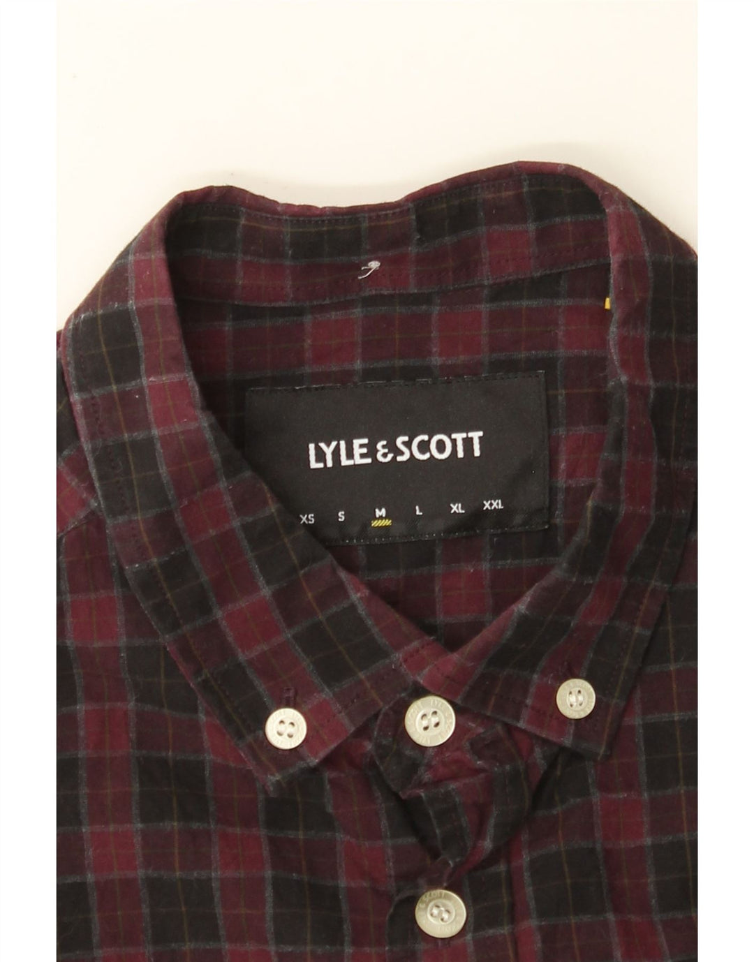 Cămașă pentru bărbați LYLE & SCOTT Medium Burgundy Check