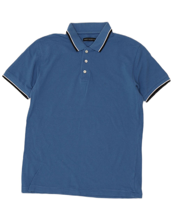 Tricou polo pentru bărbați French Connection, bumbac cu dungi albastre medii