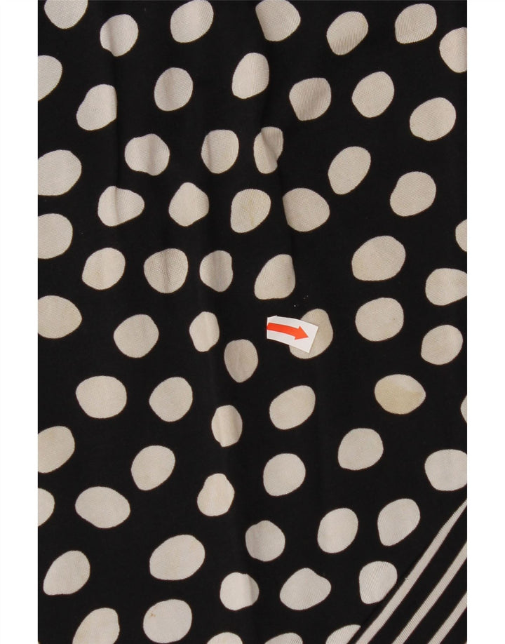 ROCCOBAROCCO Fusta midi pentru femei UK 16 Large Black Spotted Viscose