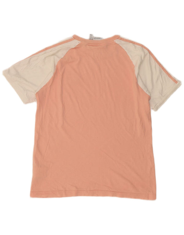 Tricou supradimensionat pentru femei Adidas UK 10 mic, roz, bumbac color bloc
