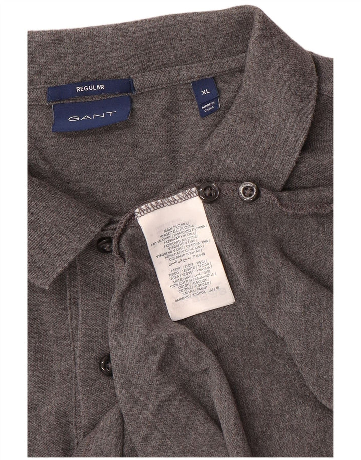 Cămașă polo Gant pentru bărbați, XL, gri bumbac