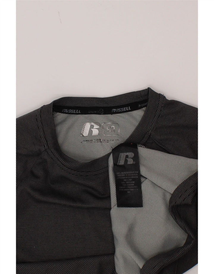 Tricou Russell Athletic pentru baieti Top 10-11 ani mare poliester gri