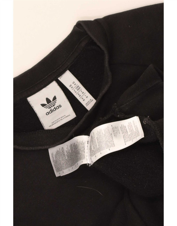 Pulover Adidas pentru bărbați, bumbac mediu negru