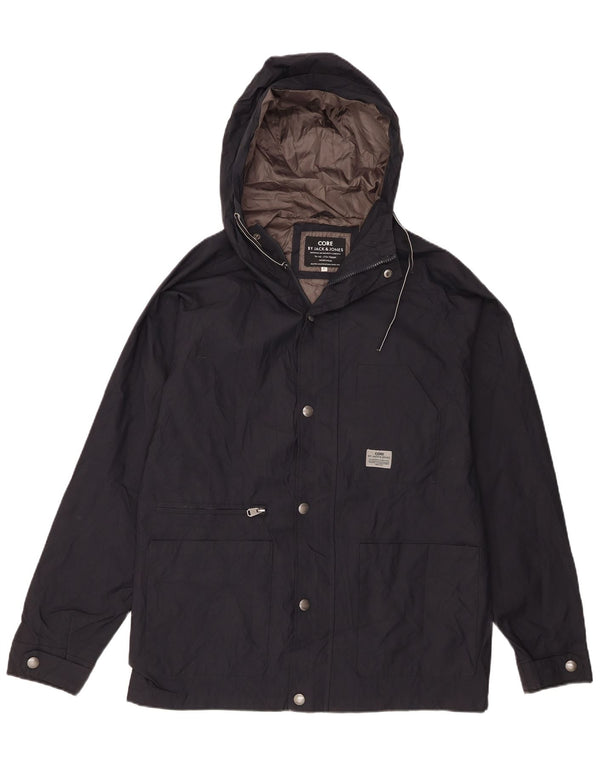 Jack & Jones jachetă de ploaie cu glugă pentru bărbați UK 40 mare nailon bleumarin