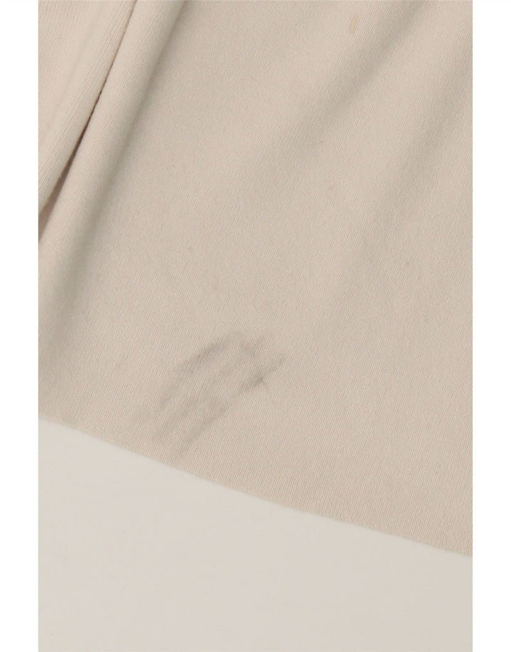 Max Mara Pulover cu gât roșu pentru femei UK 14 Medium Off White