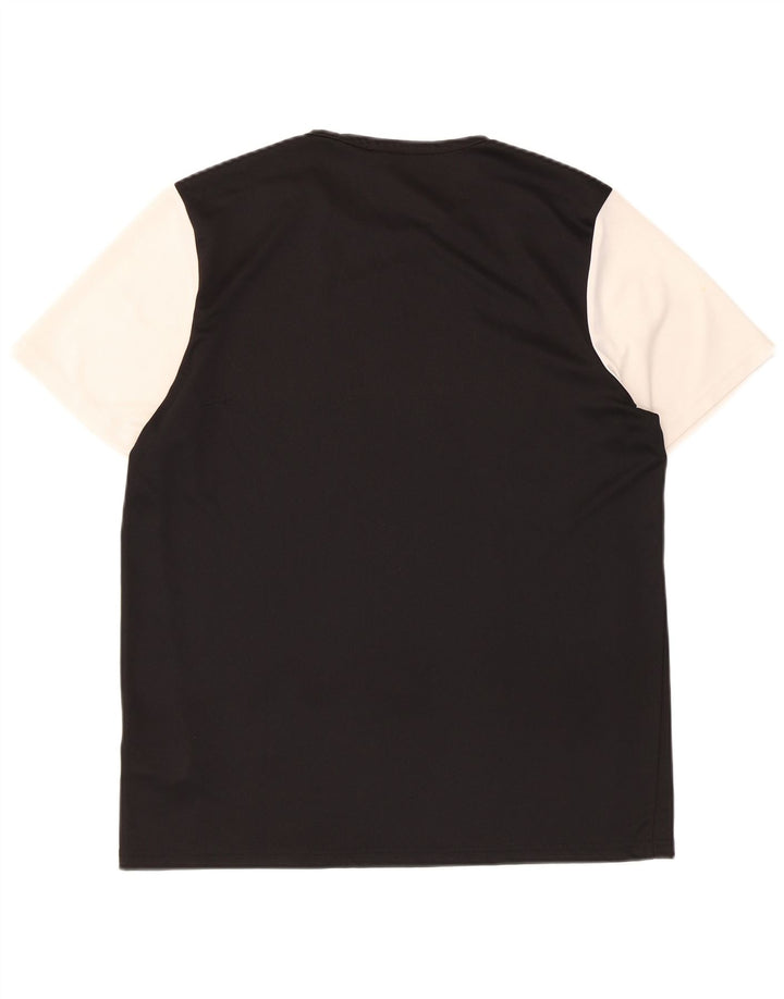 Tricou cu mânecă scurtă pentru bărbați Adidas Top mare, negru, poliester color bloc
