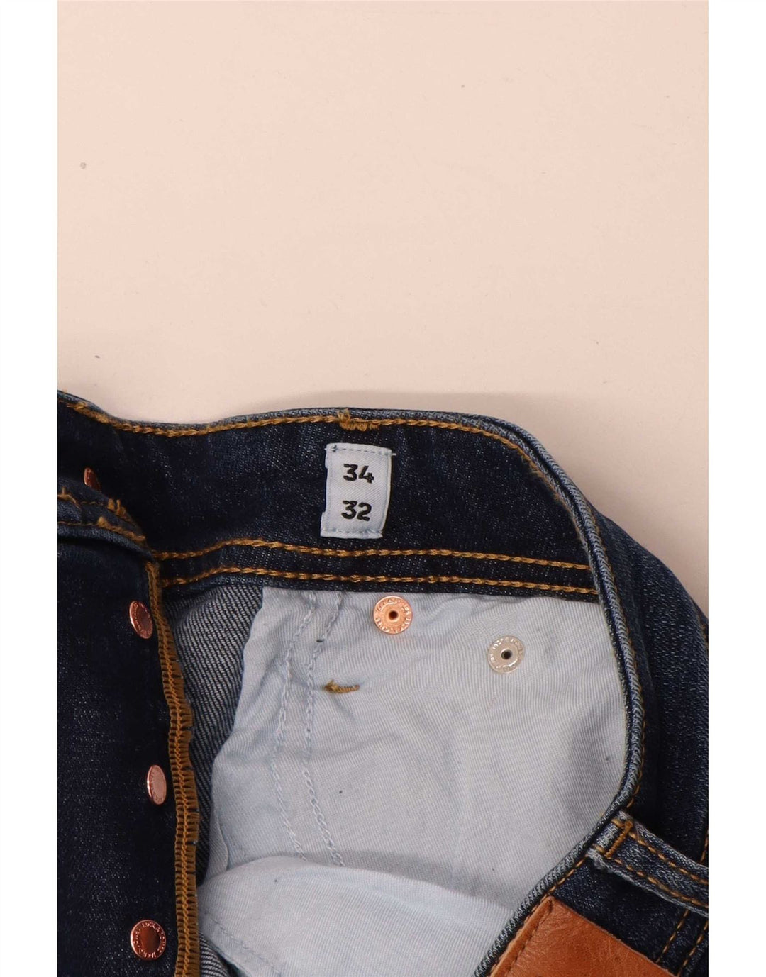 Blugi slim pentru bărbați Jack & Jones W34 L32 Bumbac albastru