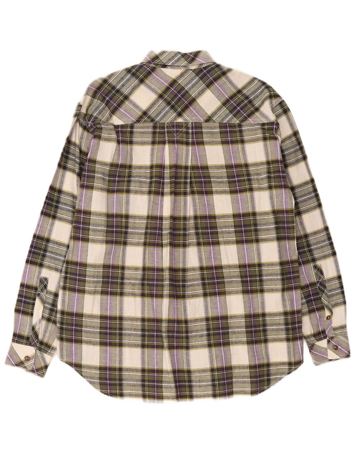 Cămașă Vintage pentru bărbați din flanel mic, multicolor, din bumbac