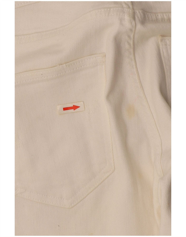Blugi slim pentru bărbați Zara, învechiți, EU 40 Medium L31 L27 Alb cadru