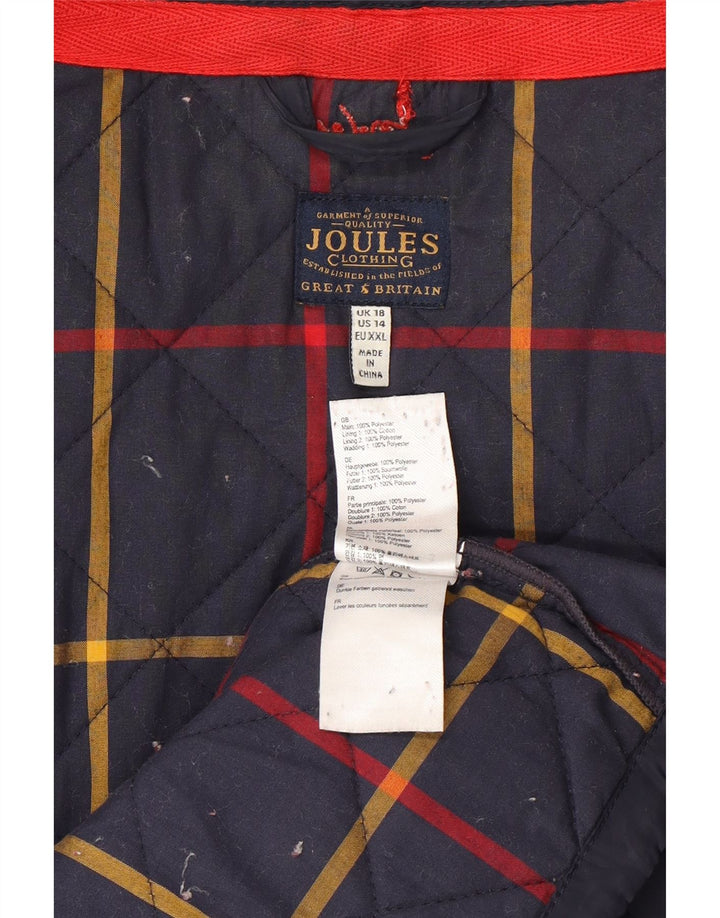 Jachetă matlasată Joules pentru femei UK 18 XL Bleumarin Poliester