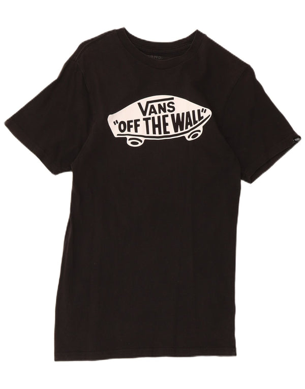 Tricou grafic pentru bărbați Vans Slim Fit Top mic, negru, bumbac