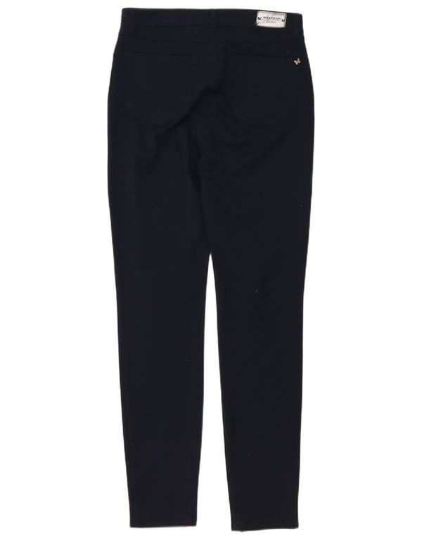 Max Mara Pantaloni chino subțiri pentru femei UK 6 XS W26 L30 bleumarin Poliester