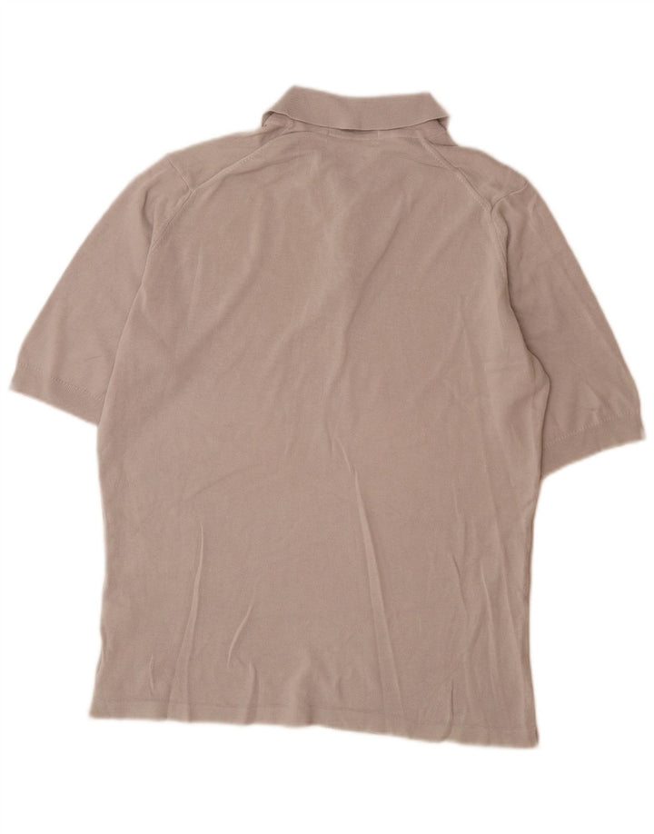Tricou polo pentru bărbați Marks & Spencer, bumbac gri mic