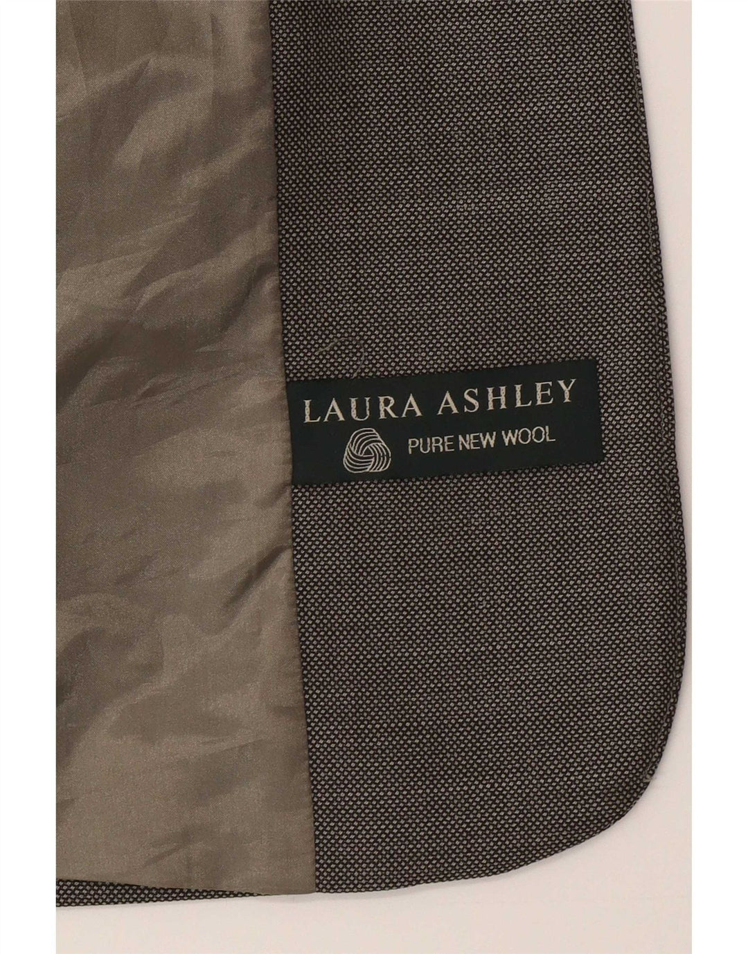 Jachetă blazer pentru femei Laura Ashley, 1 buton, UK 8, lână gri mică