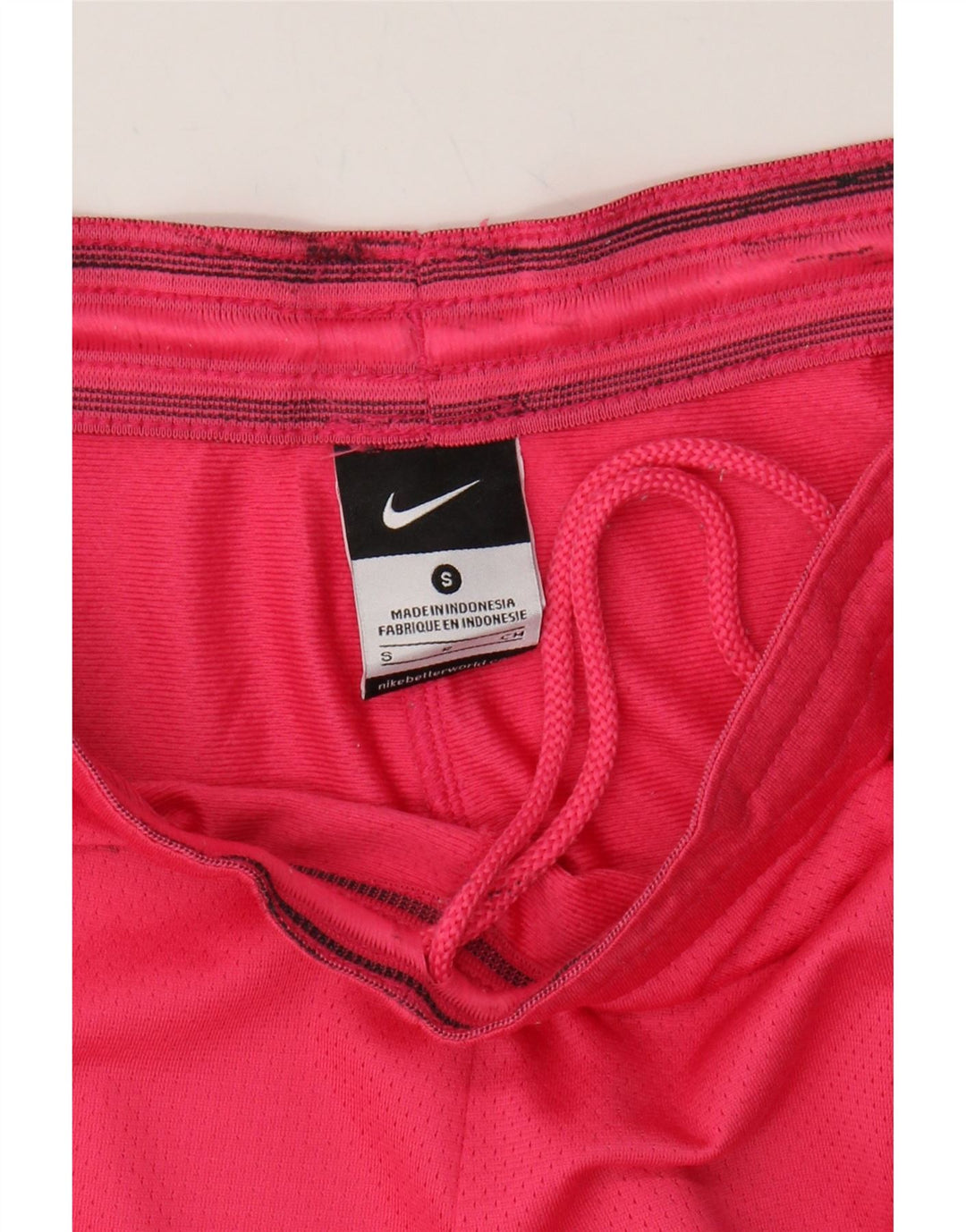 NIKE Womens Sport Shorts UK 10 Small  Pink Colourblock Polyester Vintage Nike and Second-Hand Nike from Messina Hembry 