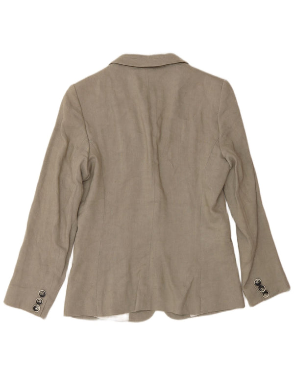 Massimo Dutti Jachetă Blazer Femei 1 Buton EU 38 Mic Bej In