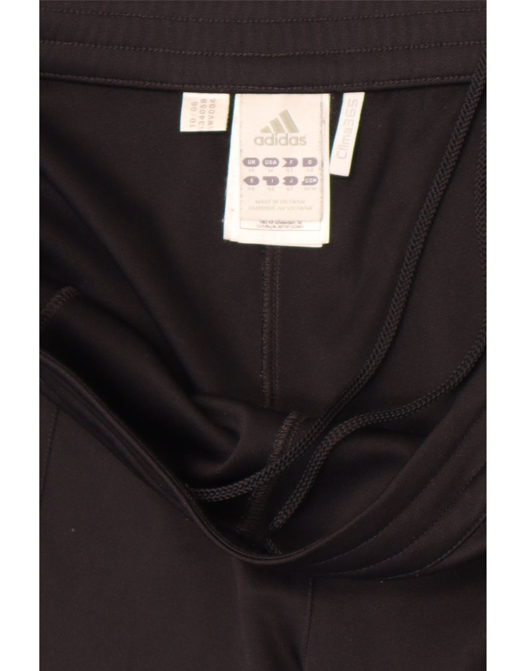 Pantaloni de trening Adidas pentru femei UK 14 Poliester negru mare
