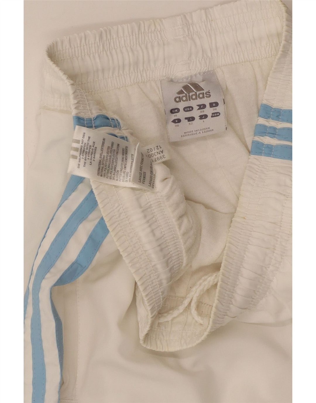 Pantaloni de trening pentru femei ADIDAS Joggeri UK 10 Poliester alb mic