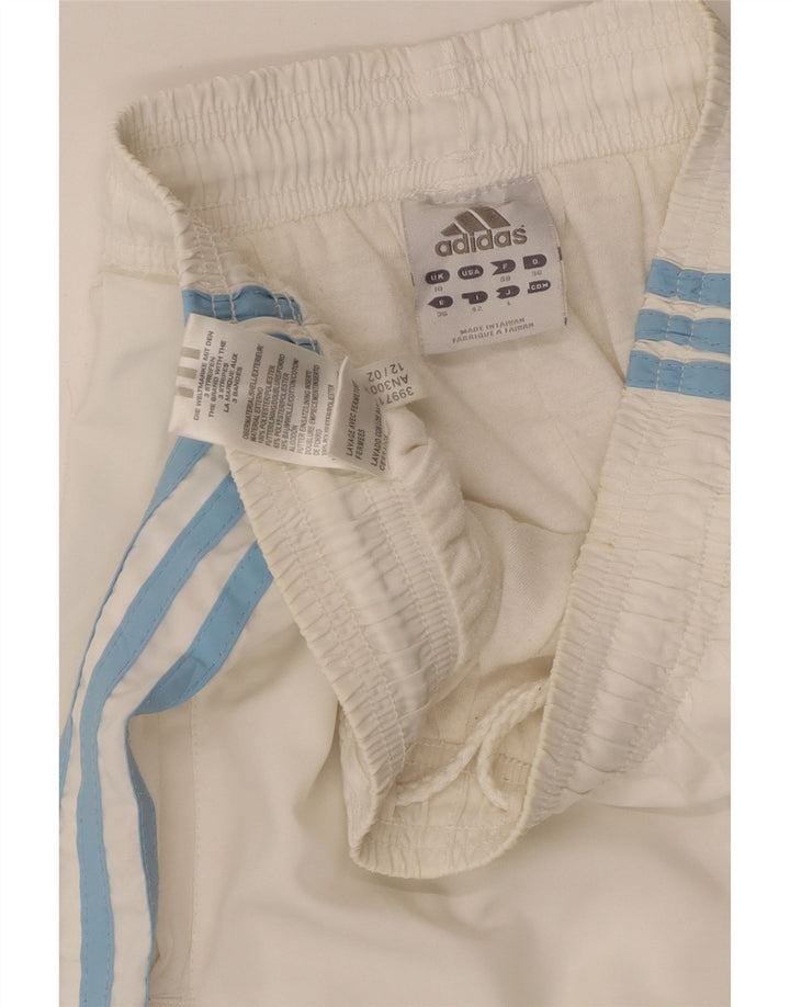 Pantaloni de trening pentru femei ADIDAS Joggeri UK 10 Poliester alb mic