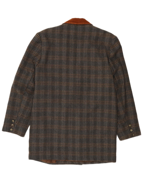 Jachetă pentru bărbați VINTAGE cu paragate UK 40, mare, gri Houndstooth