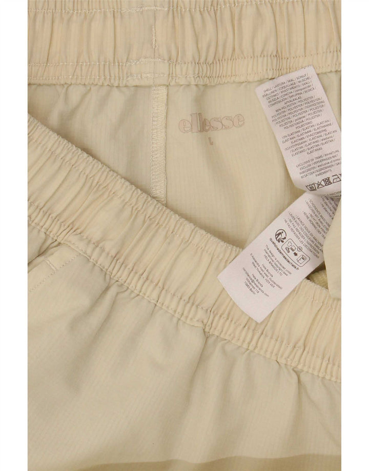 Pantaloni scurți sport Ellesse pentru bărbați, mari, bej, poliester