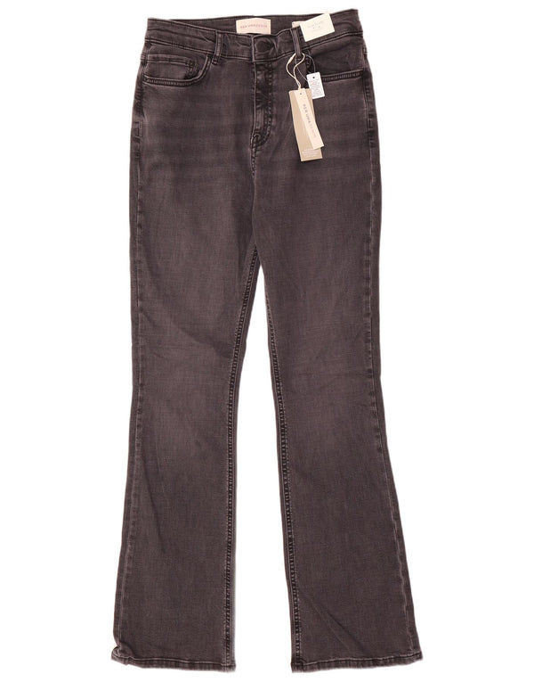 Marks & Spencer blugi evazați cu talie mare pentru femei UK 12 Medium W28 L30 gri