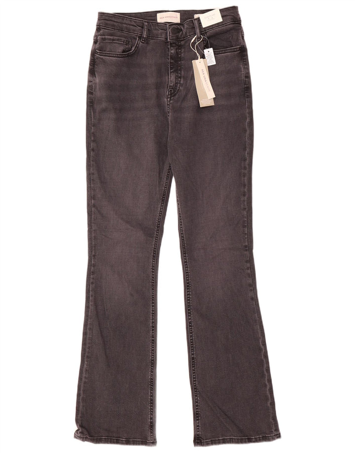 Marks & Spencer blugi evazați cu talie mare pentru femei UK 12 Medium W28 L30 gri