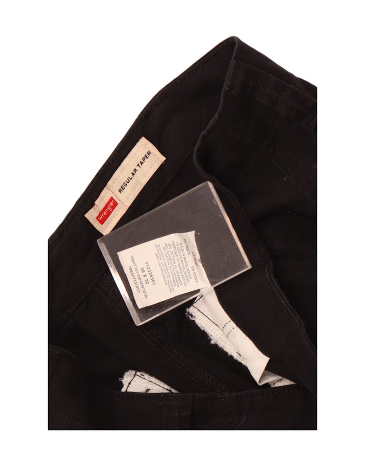 Pantaloni cargo conici pentru bărbați Wrangler W38 L32, bumbac negru