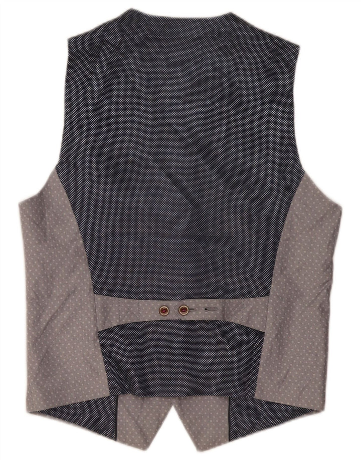 Vestă pentru bărbați Ted Baker, mărime 3, bumbac cu pete, gri mediu