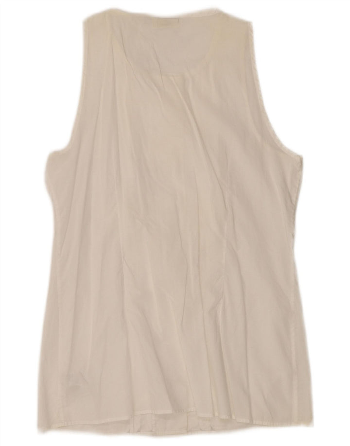 Bluză Massimo Dutti pentru damă, bluză dublu, EU 34, 2XS, bumbac alb