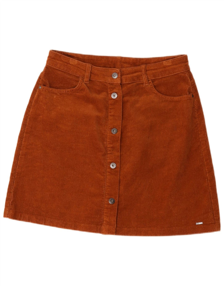 Fusta de velur pentru femei Tom Tailor, mare W32, bumbac maro
