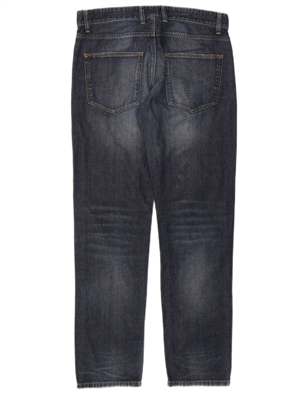 Blugi drepți pentru femei BENETTON W32 L30 bumbac bleumarin