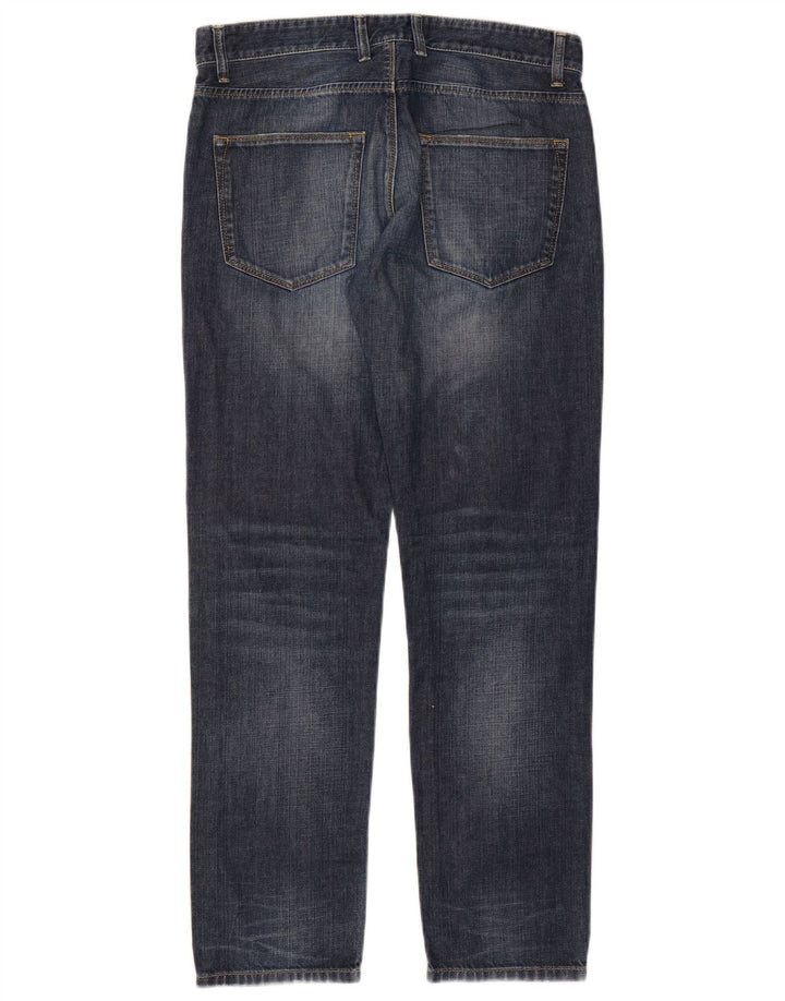 Blugi drepți pentru femei BENETTON W32 L30 bumbac bleumarin