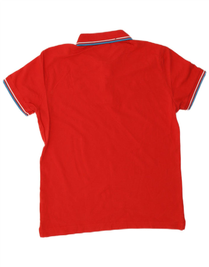 Tricou polo pentru bărbați DIADORA, bumbac cu dungi roșii medii