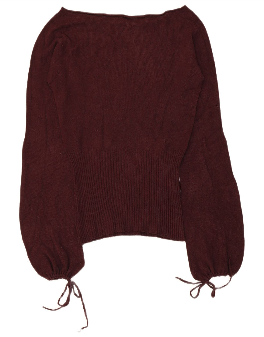 SIMONA BARBIERI pentru femei Twin-Set Top cu mânecă lungă UK 12 Medium Maroon