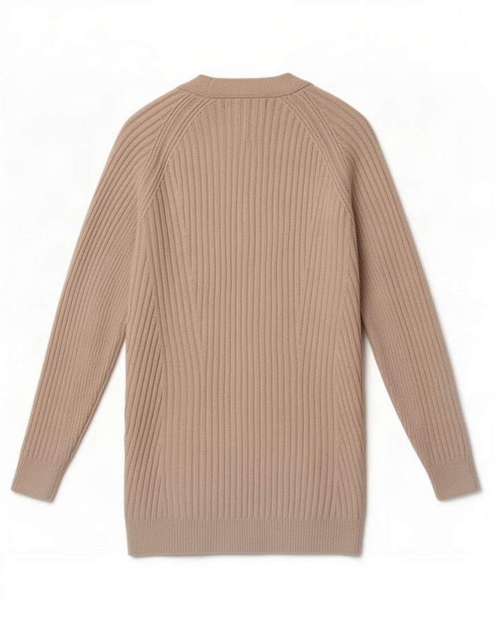 Pulover cardigan deschis pentru femei Marks & Spencer UK 10 mic poliester bej