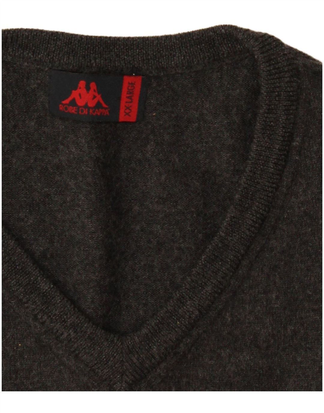 Pulover pentru bărbați KAPPA cu decolteu în V, 2XL, gri