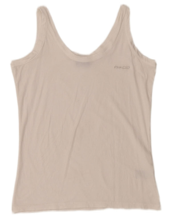 Vestă Reebok pentru femei UK 18 XL, bumbac alb