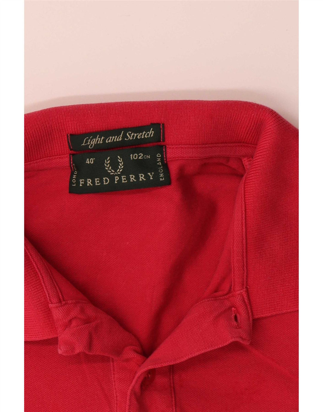 Cămașă polo Fred Perry pentru bărbați, bumbac roșu mediu