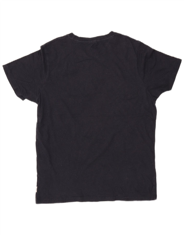 JACK & JONES Tricou grafic pentru bărbați Top mediu din bumbac bleumarin