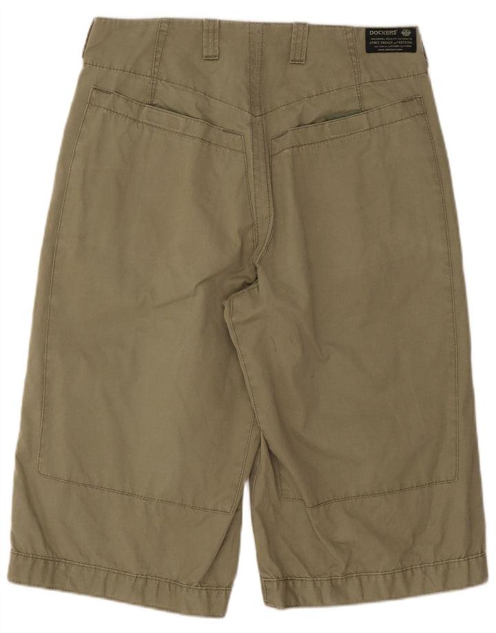 Pantaloni scurti cargo Dockers pentru femei W31 bumbac kaki mediu