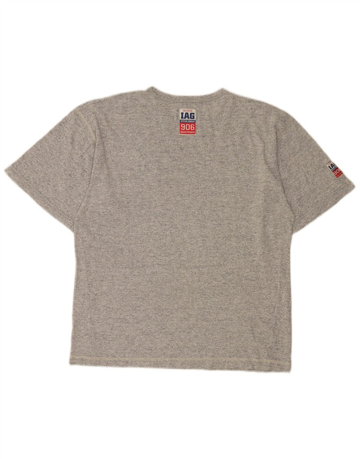 Tricou grafic pentru bărbați Invicta Top mic, gri, bumbac cu pete